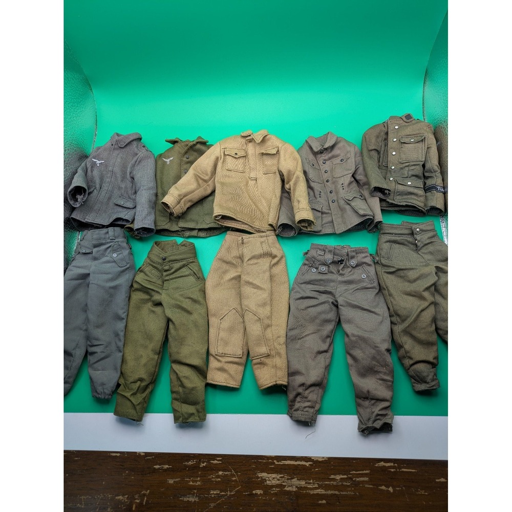 Century 21 Dragon 1/6 Scale Military Action Figure Uniform Lot 12" WWII Gear